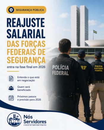 Reajuste salarial das forças federais de segurança entra na fase final em 2026
