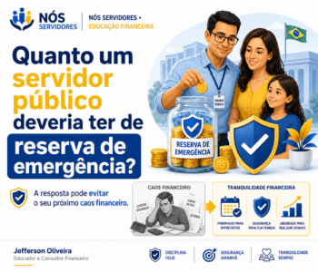 Quanto um servidor público deveria ter de reserva de emergência?